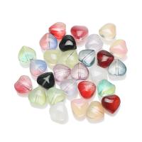 Бусины из кристаллов, Кристаллы, Сердце, Другое покрытие, цвет градиента & DIY, много цветов для вабора, 8mm, продается PC