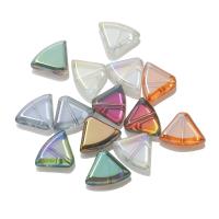 الخرز الكريستال, بلور, مثلث, مطلي, ديي, المزيد من الألوان للاختيار, 12x16mm, تباع بواسطة PC