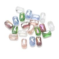 Crystal Beads, Rectangle, plated, DIY & faceted, more colors for choice, 4x7mm, Approx 78PCs/Strand, Sold By Strand