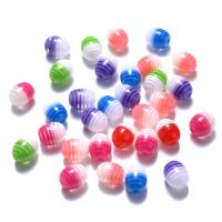Resin Jewelry Beads DIY & enamel mixed colors 7mm Approx Sold By Bag