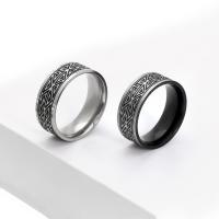 Titanium Steel Finger Ring, different size for choice & for man, more colors for choice, 8mm, Sold By PC