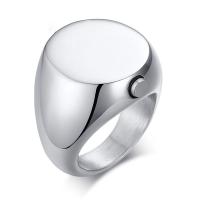 Stainless Steel Finger Ring 304 Stainless Steel can open and put into something & for man original color 20mm Sold By PC