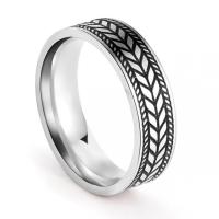 Stainless Steel Finger Ring, 304 Stainless Steel, different size for choice & for man, original color, 6x2mm, Sold By PC