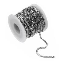 Nehrđajući čelik nakit lanac, 304 nehrđajućeg čelika, možete DIY, više boja za izbor, 3mm, 10m/spool, Prodano By spool