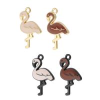 Tibetan Style Enamel Pendants, Crane, plated, Unisex, more colors for choice, nickel, lead & cadmium free, 17x28x3mm, Hole:Approx 2mm, Approx 500PCs/Bag, Sold By Bag