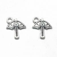 Tibetan Style Pendant, Umbrella, antique silver color plated, DIY, nickel, lead & cadmium free, 19x16x2.80mm, Sold By PC