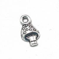Zinc Alloy Pendant mushroom antique silver color plated DIY nickel lead & cadmium free Sold By PC