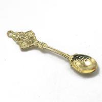 Zinc Alloy Pendants Spoon gold color plated DIY golden nickel lead & cadmium free Sold By PC
