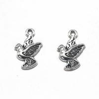 Zinc Alloy Animal Pendants Dove antique silver color plated DIY nickel lead & cadmium free Sold By PC