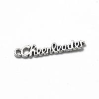 Tibetan Style Pendants, Alphabet Letter, antique silver color plated, DIY, nickel, lead & cadmium free, 27x5x1.40mm, Sold By PC