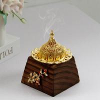 Traditional Ceramic Inserted Burner Incense Seat Wood half handmade for home and office & durable Sold By PC