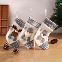 Christmas Holidays Stockings Gift Socks, Non-woven Fabrics, handmade, cute & different styles for choice, 265x170mm, Sold By Set
