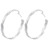 Brass Hoop Earring, plated, fashion jewelry & for woman, more colors for choice, 52.50x53mm, Sold By Pair