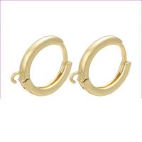 Messing Huggie Hoop Earring zoeken, plated, mode sieraden & voor vrouw, meer kleuren voor de keuze, 16x14mm, Verkocht door pair