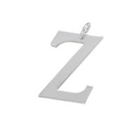 Brass Jewelry Pendants Alphabet Letter plated 31mm Sold By PC