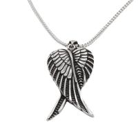 Stainless Steel Pendants, 304 Stainless Steel, Angel Wing, DIY & blacken, original color, 46x20mm, Sold By PC