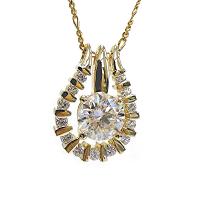Cubic Zircon Micro Pave Brass Necklace gold color plated micro pave cubic zirconia & for woman & hollow 18.50mm Length Approx 15.74 Inch Sold By PC