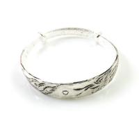 Tibetan Style Bangle, silver color plated, Adjustable & fashion jewelry & for woman, nickel, lead & cadmium free, 12mm, Sold By PC