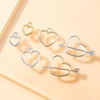 Tibetan Style Heart Pendants, plated, DIY & different size for choice & different styles for choice, more colors for choice, nickel, lead & cadmium free, 10PCs/Bag, Sold By Bag