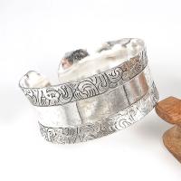Tibetan Style Bangle, silver color plated, fashion jewelry & for woman, nickel, lead & cadmium free, 28mm, Sold By PC