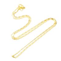 Mesing Ogrlica lanac, zlatna boja pozlaćen, modni nakit & možete DIY, zlatan, 2mm, Dužina 18 inčni, 50računala/Torba, Prodano By Torba