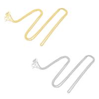 Messingkette Halskette, Messing, plattiert, Modeschmuck & DIY, keine, 1.50mm, Länge:18 ZollInch, 50PCs/Tasche, verkauft von Tasche