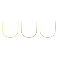 Brass Necklace Chain, plated, fashion jewelry & DIY, more colors for choice, 2mm, Length:18 Inch, 50PCs/Bag, Sold By Bag