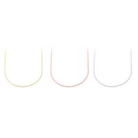 Brass Oval Chain, plated, fashion jewelry & DIY, more colors for choice, 2mm, Length:17.5 Inch, 50PCs/Bag, Sold By Bag