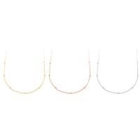 Mesing Twist ovalni lanac, pozlaćen, modni nakit & možete DIY, više boja za izbor, 2mm, Dužina 17.5 inčni, 50računala/Torba, Prodano By Torba