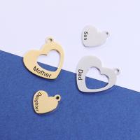 Stainless Steel Heart Pendants, 304 Stainless Steel, Vacuum Ion Plating, Unisex & different styles for choice & hollow, more colors for choice, Sold By PC