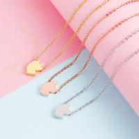 Stainless Steel Jewelry Necklace, 304 Stainless Steel, with 5cm extender chain, Vacuum Ion Plating, Unisex, more colors for choice, 8x11mm, Length:Approx 45 cm, Sold By PC