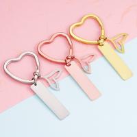 Stainless Steel Key Clasp 304 Stainless Steel Vacuum Ion Plating Unisex Sold By PC