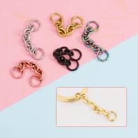 Stainless Steel Extender Chain Drop, 304 Stainless Steel, Vacuum Ion Plating, DIY, more colors for choice, 34mm, Sold By PC