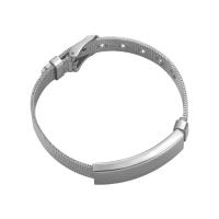 Stainless Steel Jewelry Bracelet 304 Stainless Steel Unisex original color 12mm Sold By PC