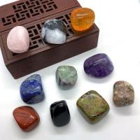 Pedra natural enfeites, polido, materiais diferentes para a escolha, Mais cores pare escolha, 19-34mm, vendido por PC