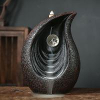 Backflow Incense Burner, Resin, handmade, for home and office & durable, 140x110x195mm, Sold By PC