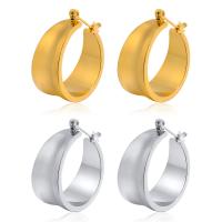 Rustfrit stål Lever Tilbage Earring, 304 rustfrit stål, mode smykker & for kvinde, flere farver til valg, 10.50x22.50mm, Solgt af par
