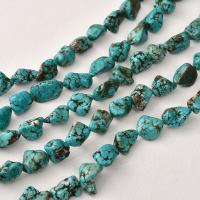 Perles turquoises, turquoise, DIY, 10-15mm, Environ 25PC/brin, Vendu par Environ 15.35 pouce brin