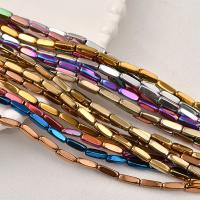 Ikke-magnetiske Hæmatit perler, forgyldt, du kan DIY, flere farver til valg, 3x9mm, Ca. 45pc'er/Strand, Solgt Per Ca. 15.35 inch Strand