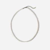 Plastične biserna ogrlica, Plastična Pearl, s 304 nehrđajućeg čelika, Krug, uglađen, modni nakit & razlièite duljine za izbor & bez spolne razlike, bijel, 4mm, Prodano By PC