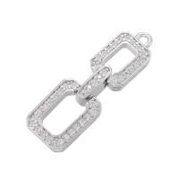 Cubic Zirconia Micro Pave Brass Pendant plated & micro pave cubic zirconia Sold By PC