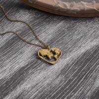 Titanstahl Halskette, goldfarben plattiert, für Frau & hohl, 18x15mm, Länge 47 cm, verkauft von PC