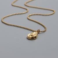 Titanium Steel Necklace gold color plated & for woman 430mm Sold By PC