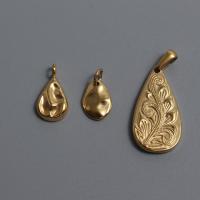 Titanium Steel Pendants gold color plated Sold By PC