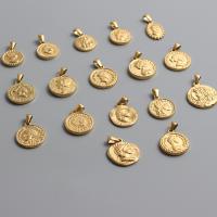 Titanium Steel Pendants, gold color plated, different designs for choice, Sold By PC