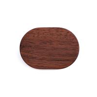 Walnut wood Couple Ring Box portable & dustproof brown Sold By PC
