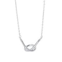 925 Sterling Silver Necklaces plated for woman Length Approx 15.74 Inch Sold By PC