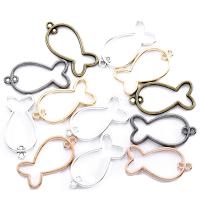 Tibetan Style Animal Pendants, Fish, plated, DIY & hollow, more colors for choice, nickel, lead & cadmium free, 16x12mm, Hole:Approx 2mm, Sold By PC