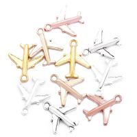 Zinc Alloy Pendants Airplane plated DIY nickel lead & cadmium free Approx 2mm Sold By PC