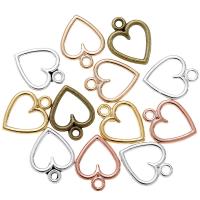 Zinc Alloy Heart Pendants plated DIY & hollow nickel lead & cadmium free Approx 1mm Sold By PC